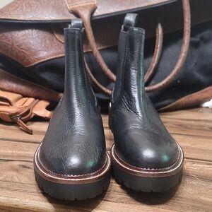 CASLON black Leather Chelsea Boots
